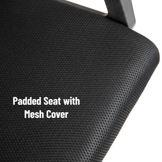 Mind Reader Black Height Adjustable Desk Chair with Wheels